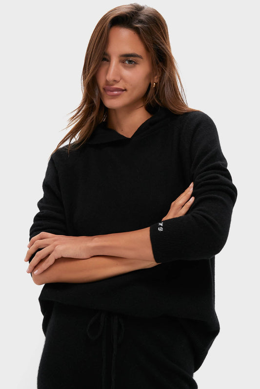 Black Cashmere Jane Hoodie