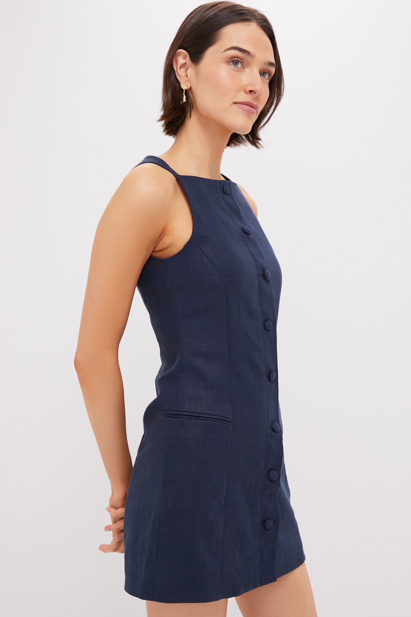 Navy Ambra Mini Dress