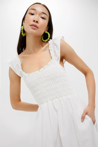 White Eudora Midi Dress