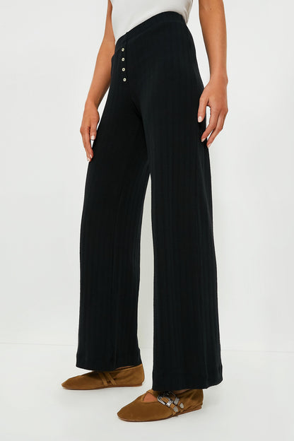 Black Pointelle Boxer Pant