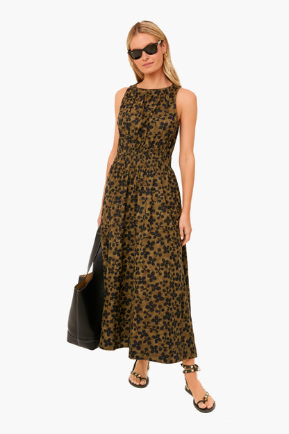 Resist Floral Olive Bali Tank Dress