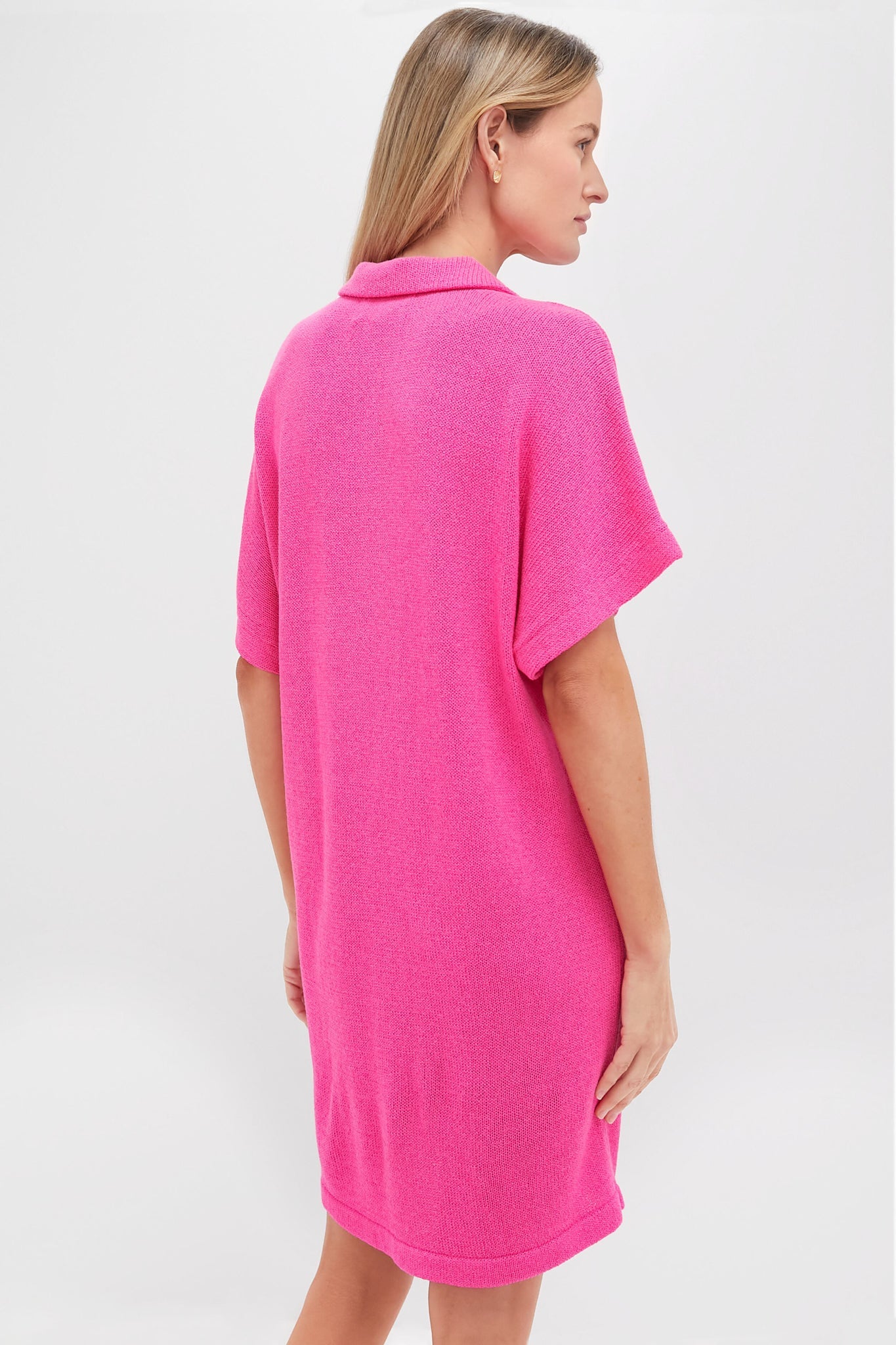 Hot Pink Maren Mini Polo Dress