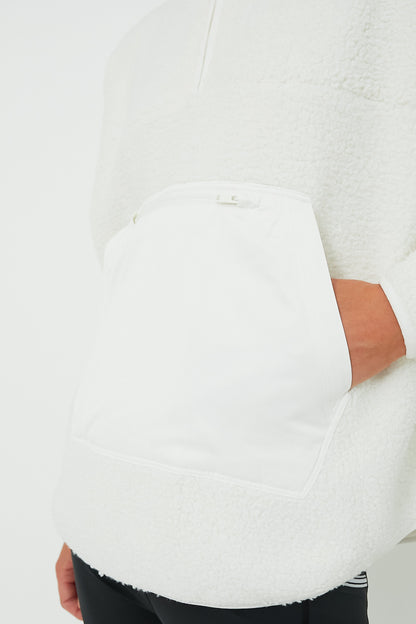 White Fleece Cady Quarter Zip