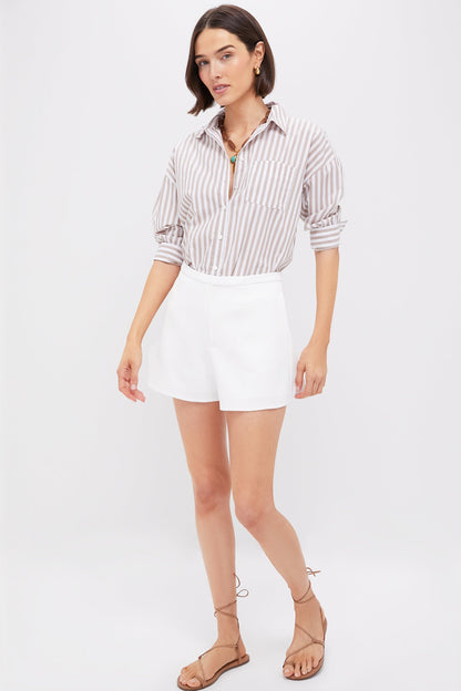 White Hallie Shorts