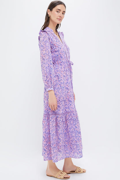 Violet Wildflower Organic Frances 4 V Dress