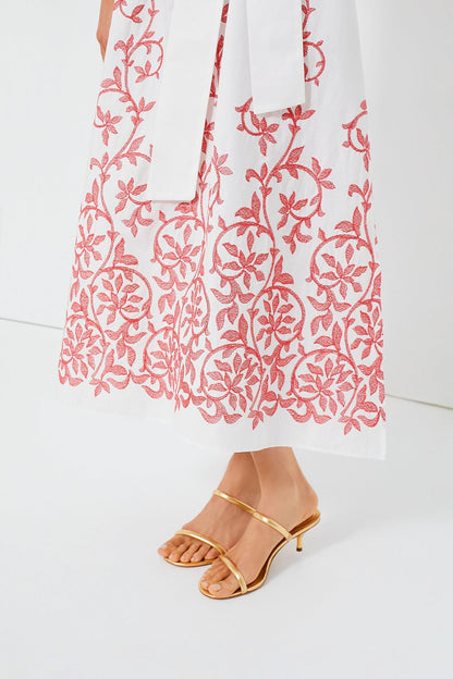 Strawberry Leaves Daisy Dress