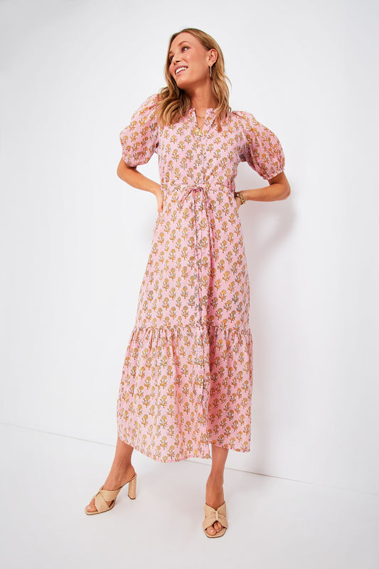Pink Little Marigolds Lucy Dress