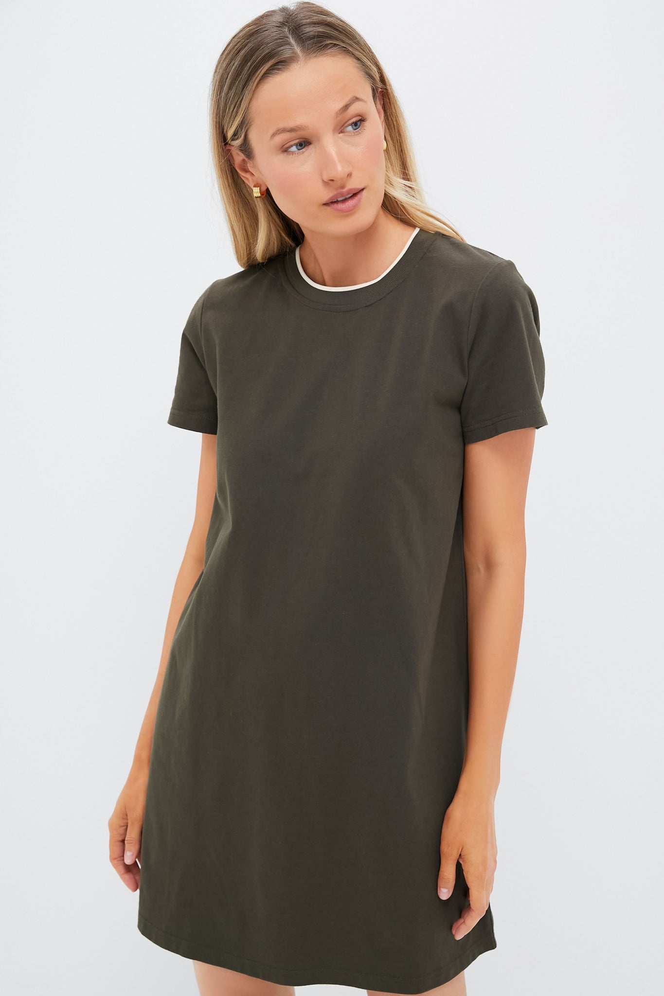 Olive Green Aimee Mini Dress