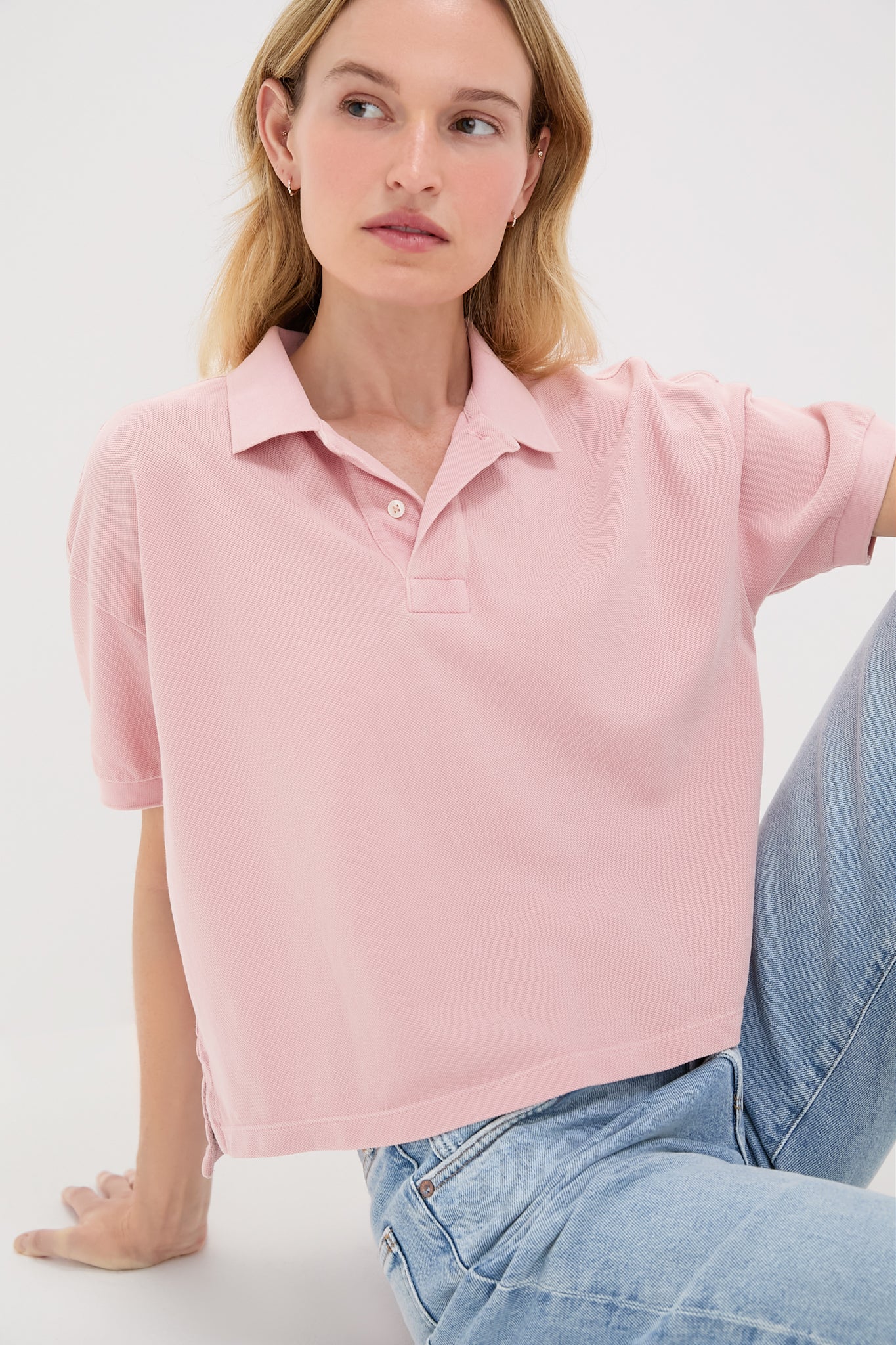 Pink Pique Holmes Boyfriend Polo