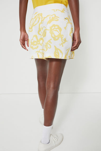 Poly Stretch Wide Leg Pleated Short