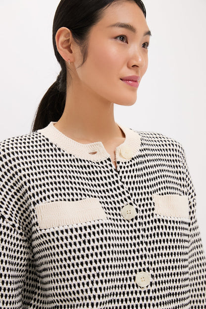 Birch Multi Stitch Tidewell Textured Knit Jacket