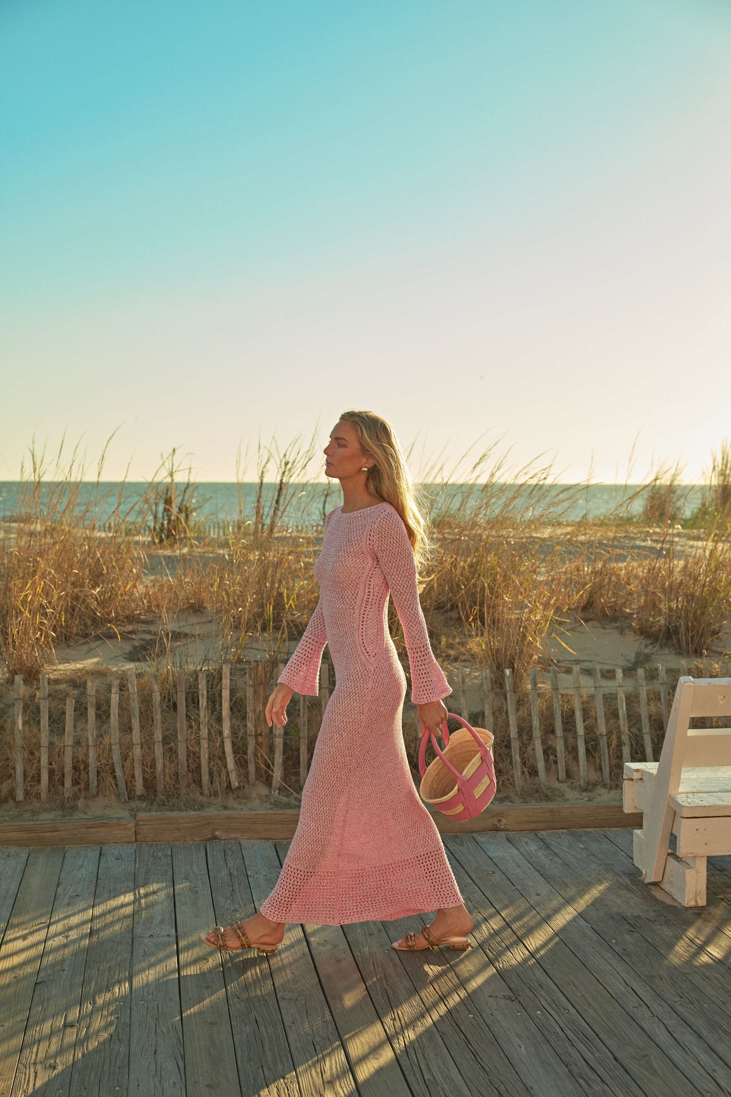 Una Crochet Maxi Dress