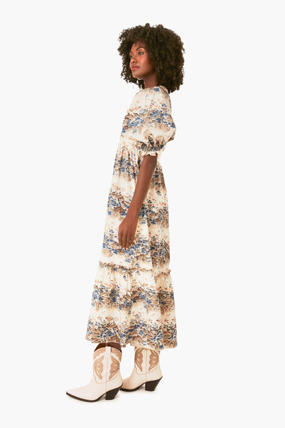 Misty Morning Palmer Dress