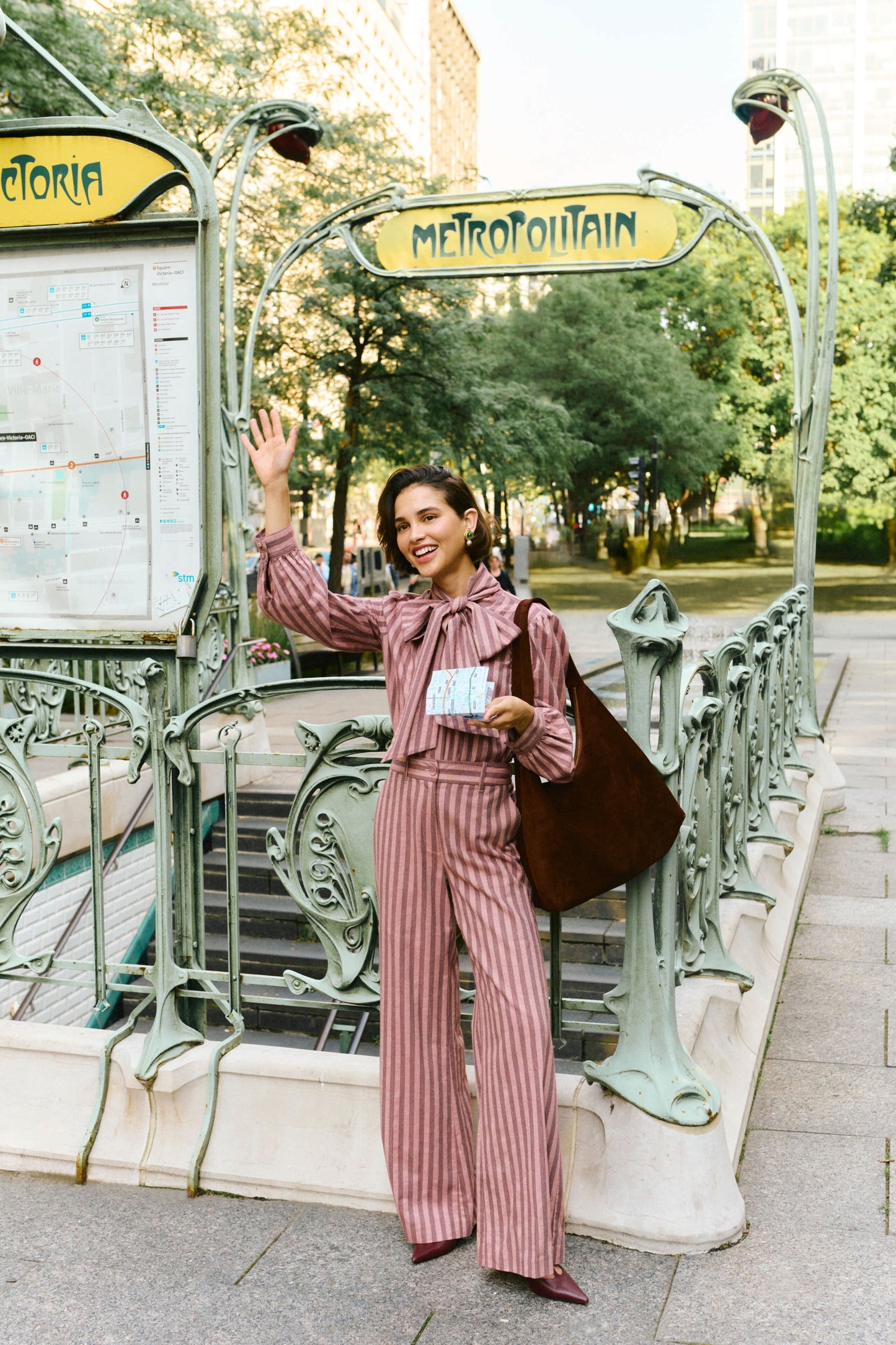 Mauve Stripe Wyatt Pants