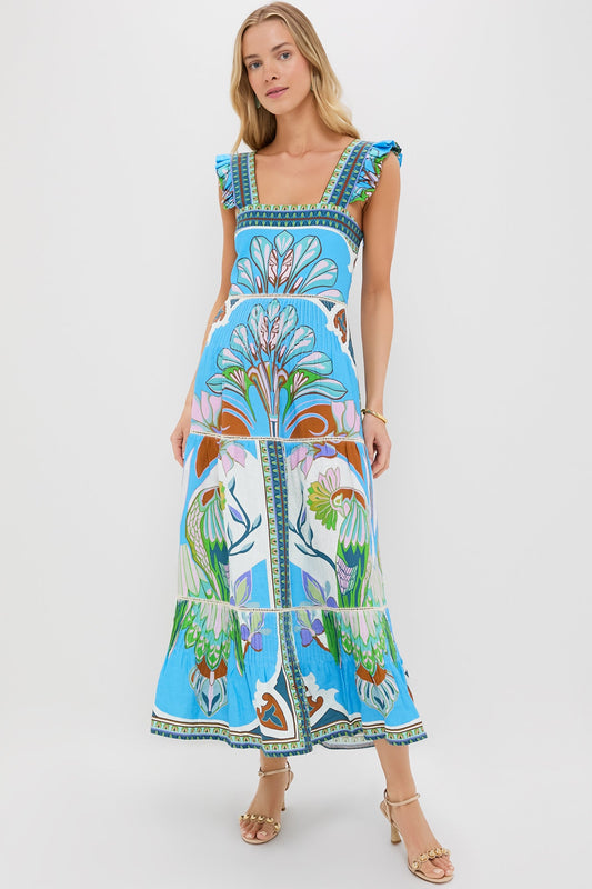 Blue Multicolor Sybill Dress