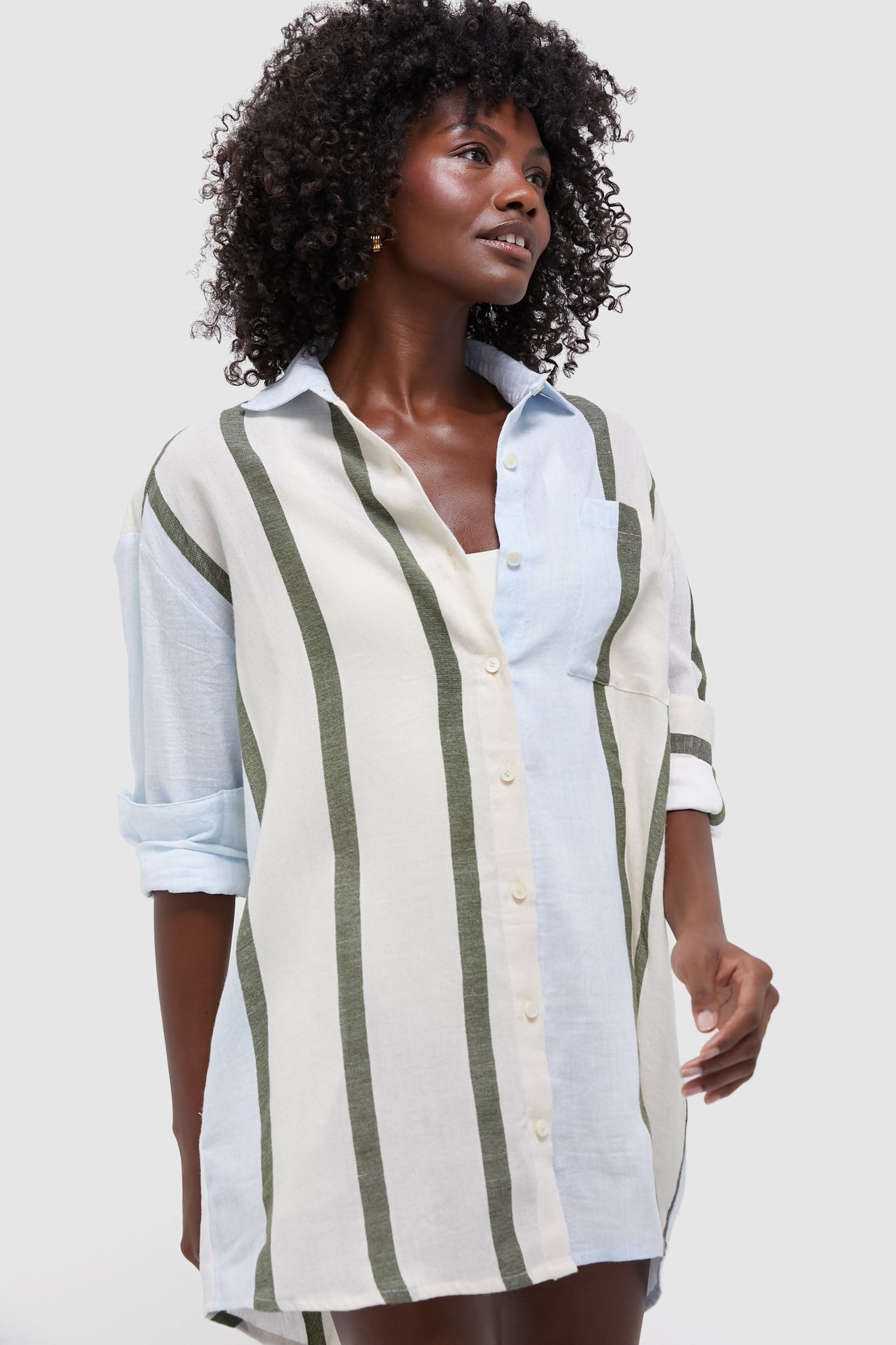Entono Sage Mariam Shirt Dress