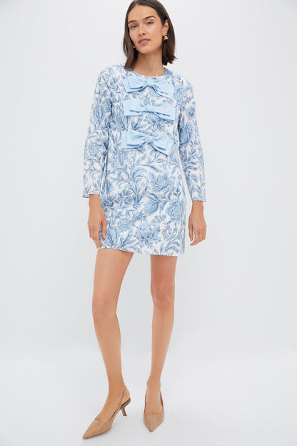 Blue Chintz Clarice Bows Dress