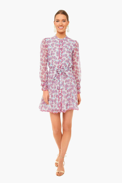 Dragonfruit Tilly Ruffle Eyelet Dress