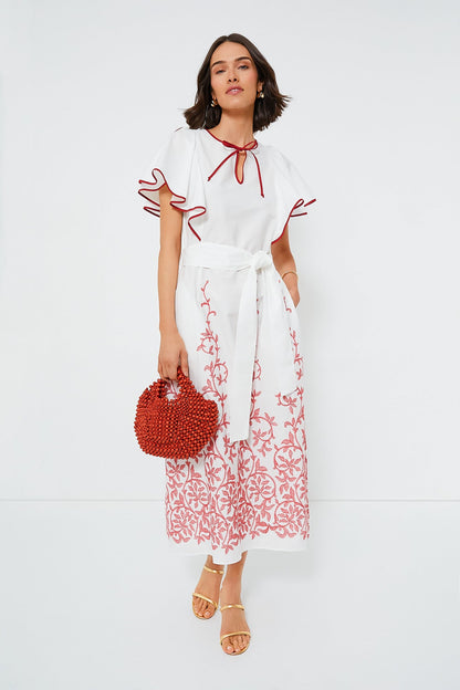 Strawberry Leaves Daisy Dress