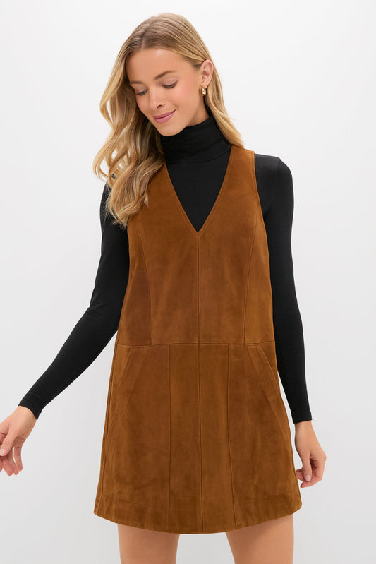 Toffee Suede Bailey Dress