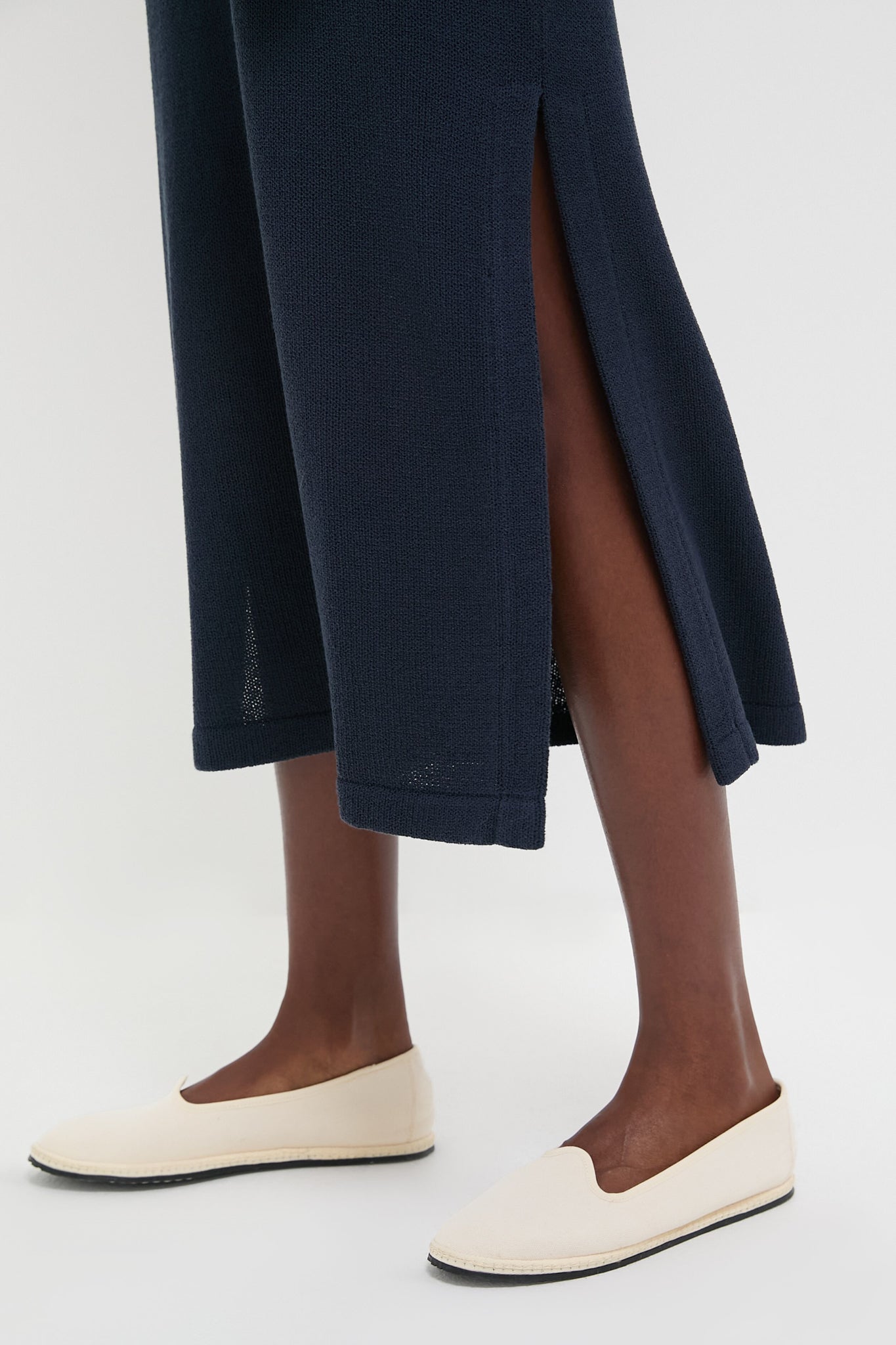 Navy Knit Maren Polo Dress