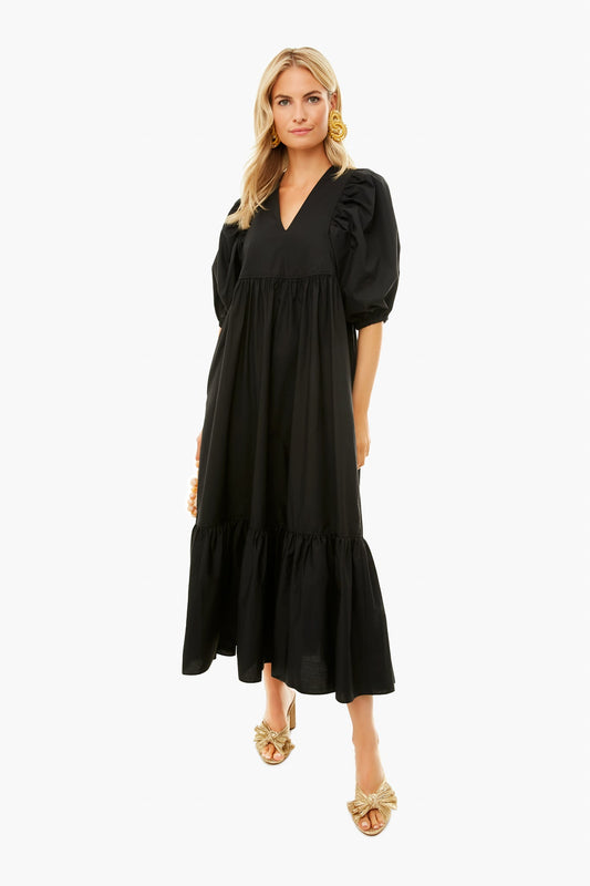 Onyx Palmer Dress