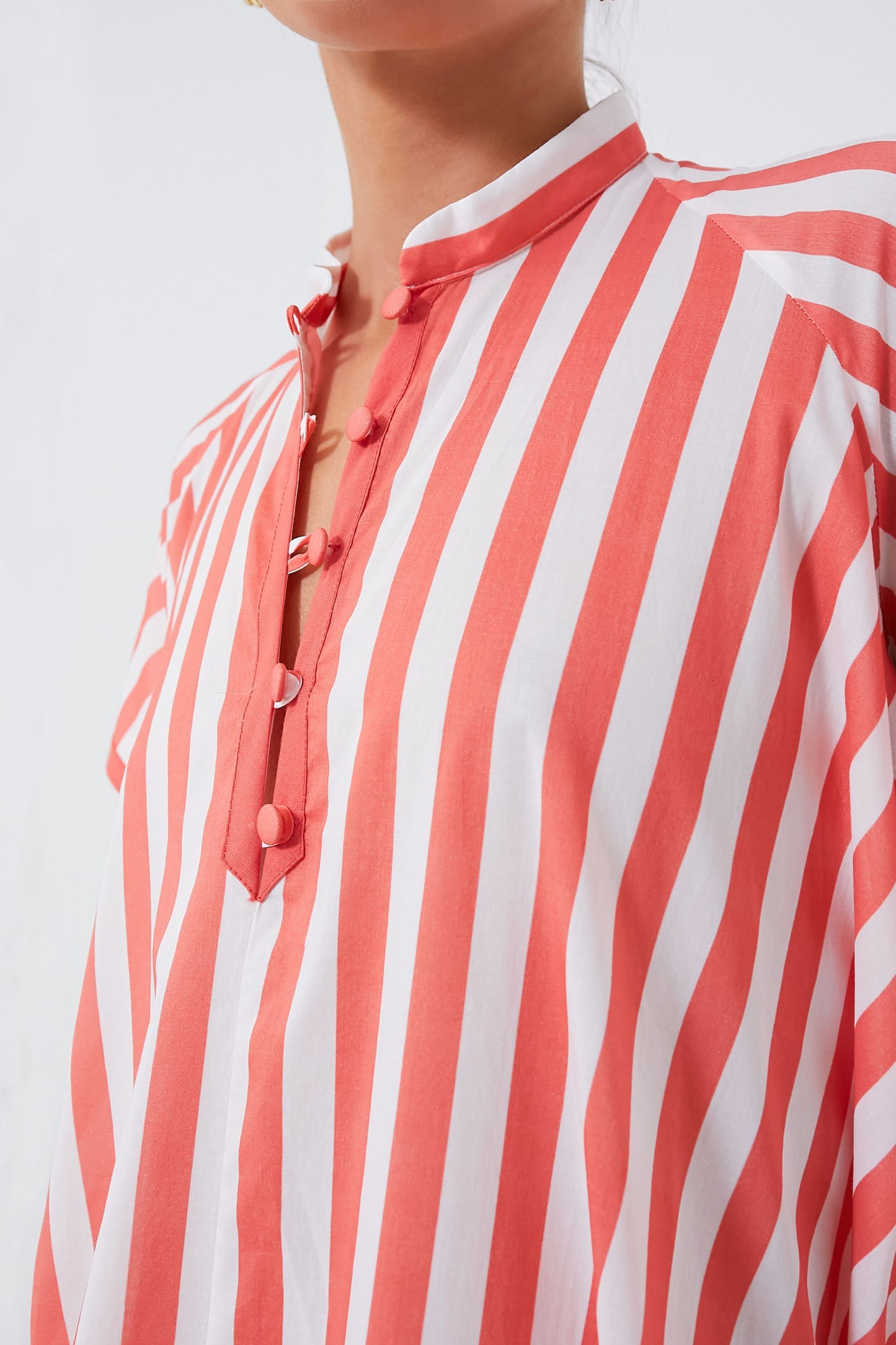 Coral Stripes Anouk Dress