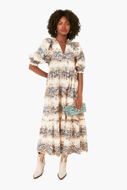 Misty Morning Palmer Dress