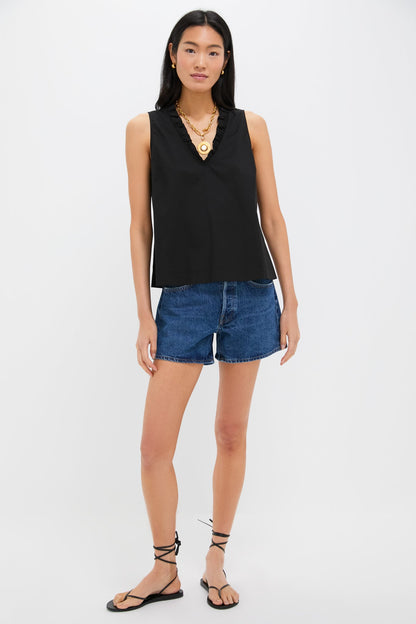 Black Veronica Top