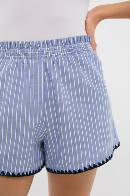Blue Stripe Whipstitch Kieran Short