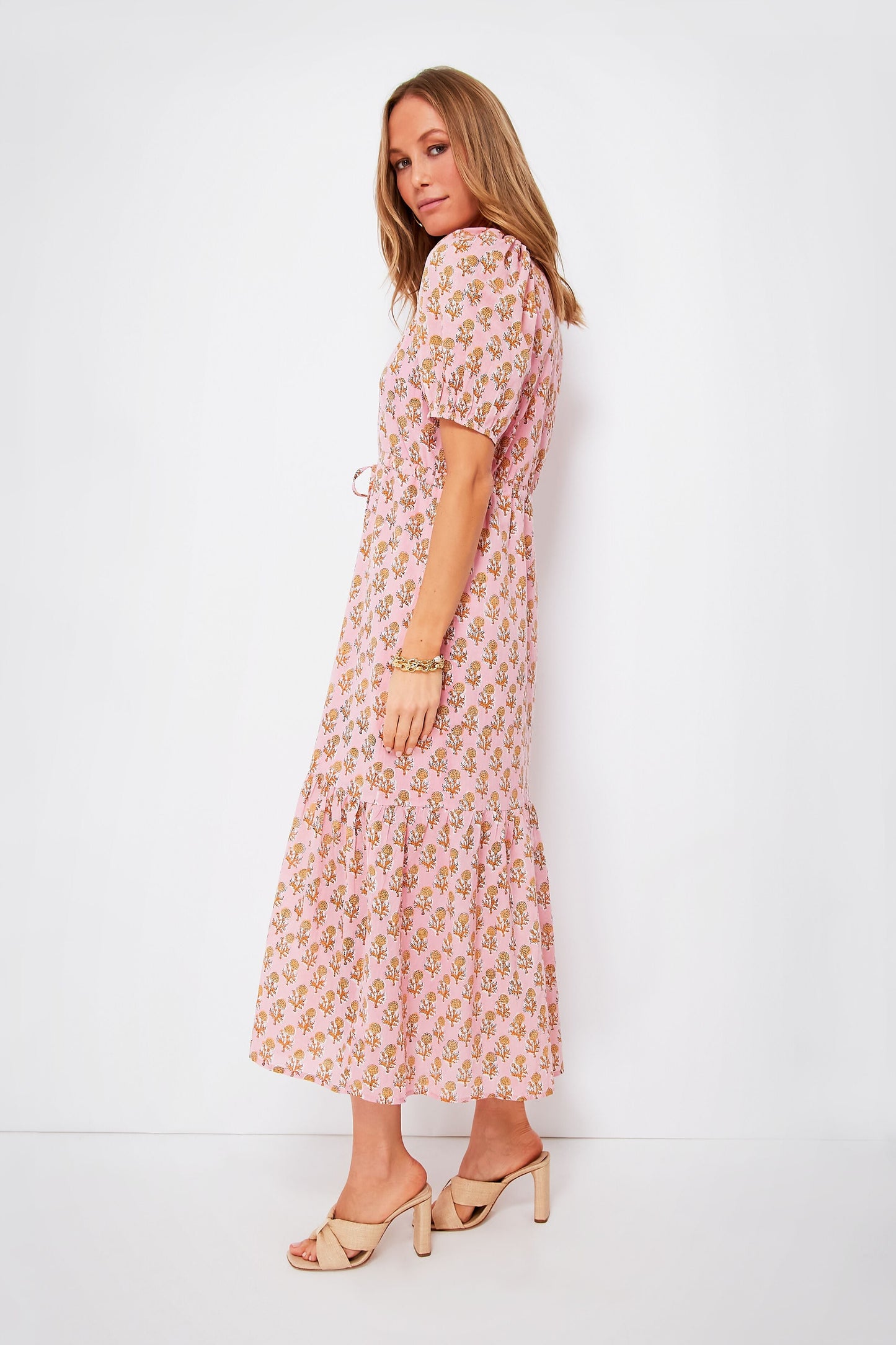 Pink Little Marigolds Lucy Dress