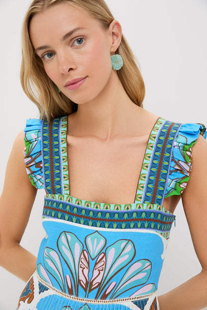 Blue Multicolor Sybill Dress