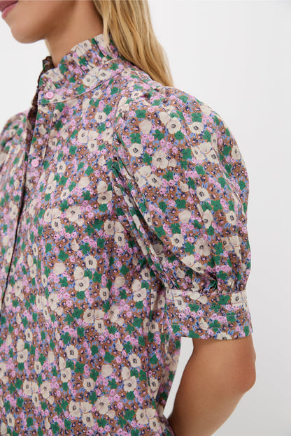 Purple Multi Floral Louisa Mini Dress