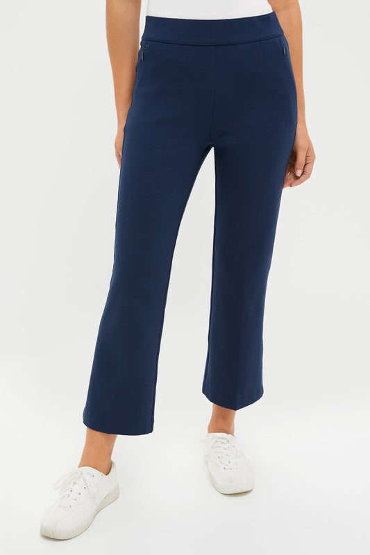 Navy 25 Inch Cropped Compression September Pant