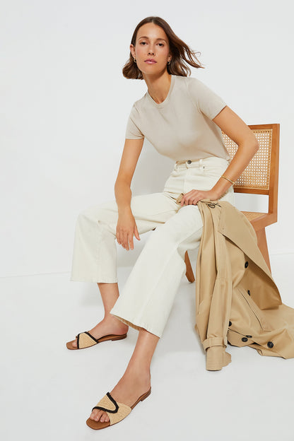 Sandstone Cashmere Silk Blend Katie Tee