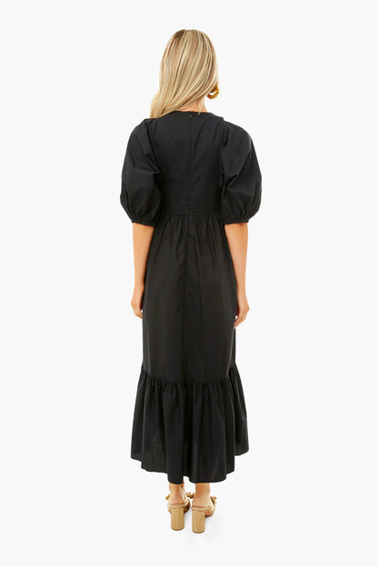 Onyx Palmer Dress