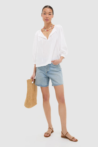 White Tie Josephine Blouse