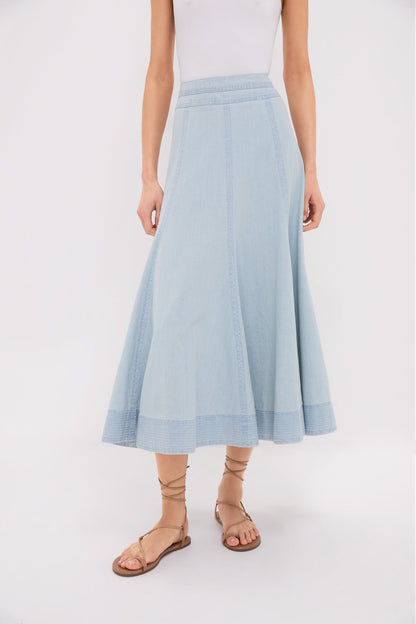 Light Wash Denim Brynn Skirt