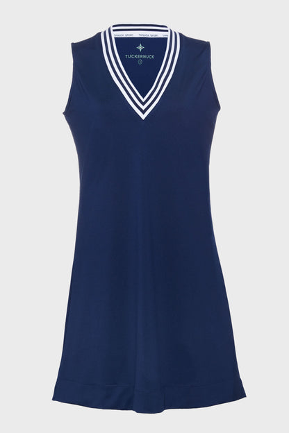 Navy Performance Jersey Suzanne Tennis Dress