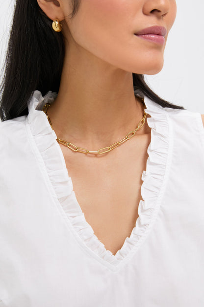 White Veronica Top