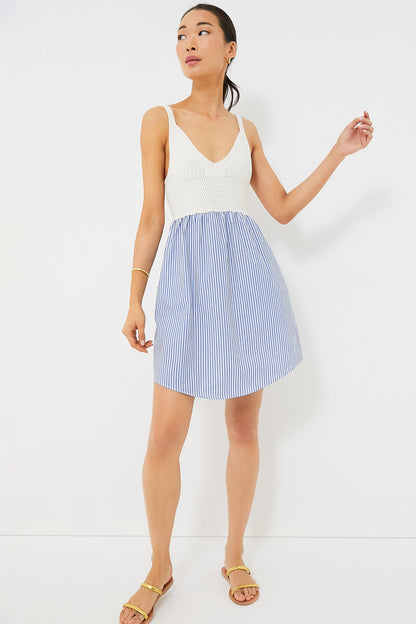 The White and Royal Esmee Dress