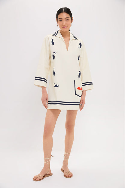 Cream Marine Tunic Dress