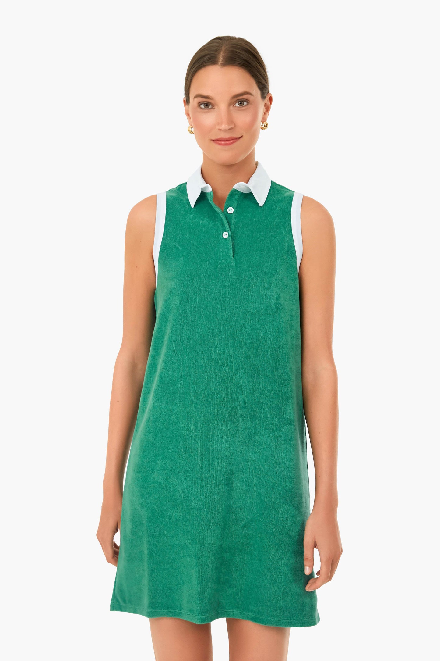 The Green Terry Polo Dress