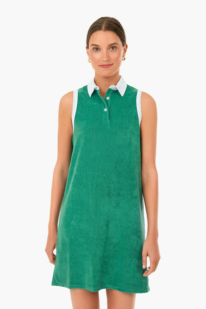 The Green Terry Polo Dress