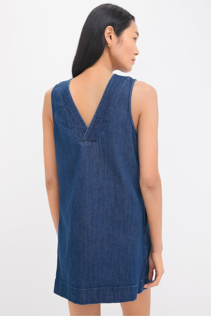 Dusk Dive Wash Azure Dress