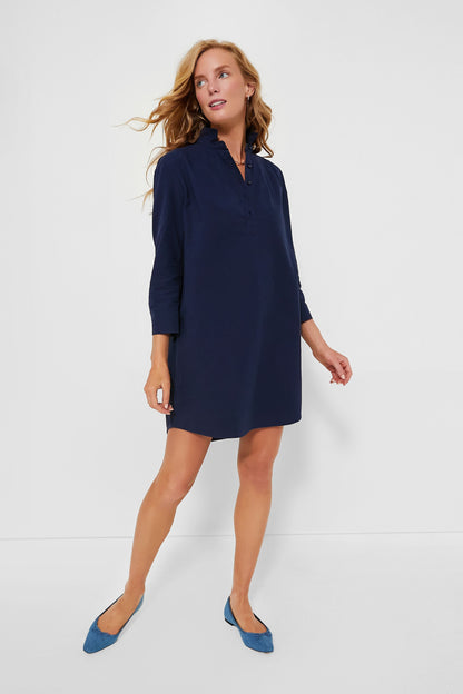 French Navy Polly Dress