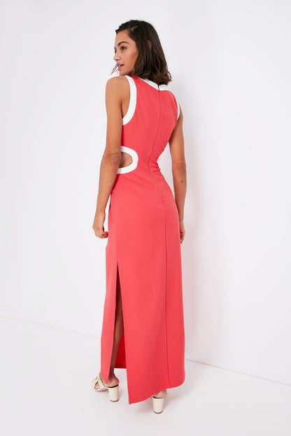 Hibiscus and White Dolce Dress