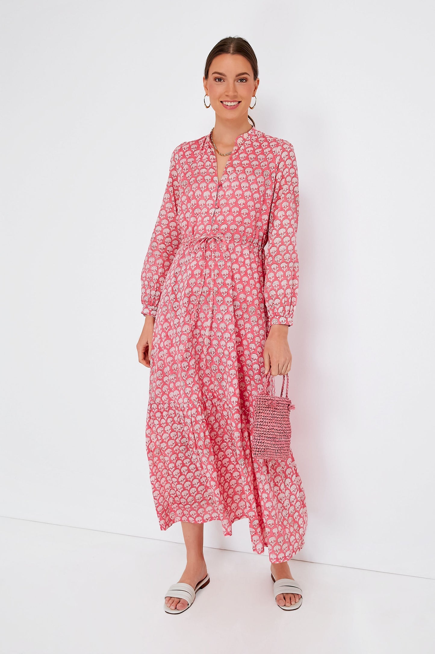 Crescent Flower Bon Pink Frances 3 Dress
