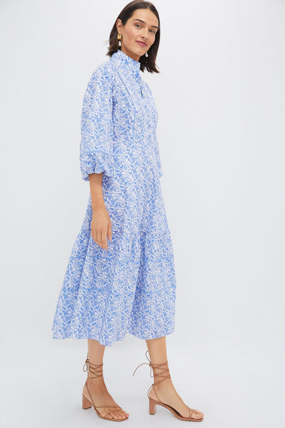 Baby Blue Ditsy Floral Hillsborough Dress