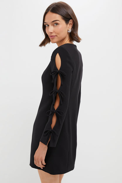 Black Bow Sleeve Belinda Mini Dress